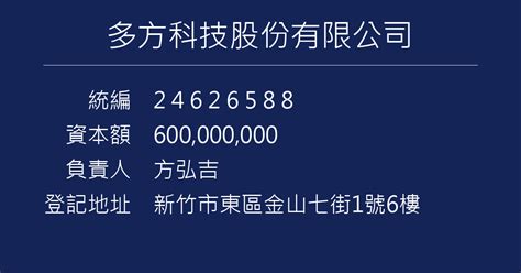 方弘吉|多方科技股份有限公司 方弘吉 新竹市東區金山七街1號